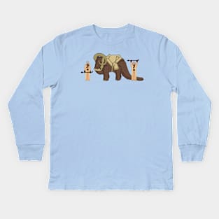 Vintage Collector - Wooly Beast Kids Long Sleeve T-Shirt